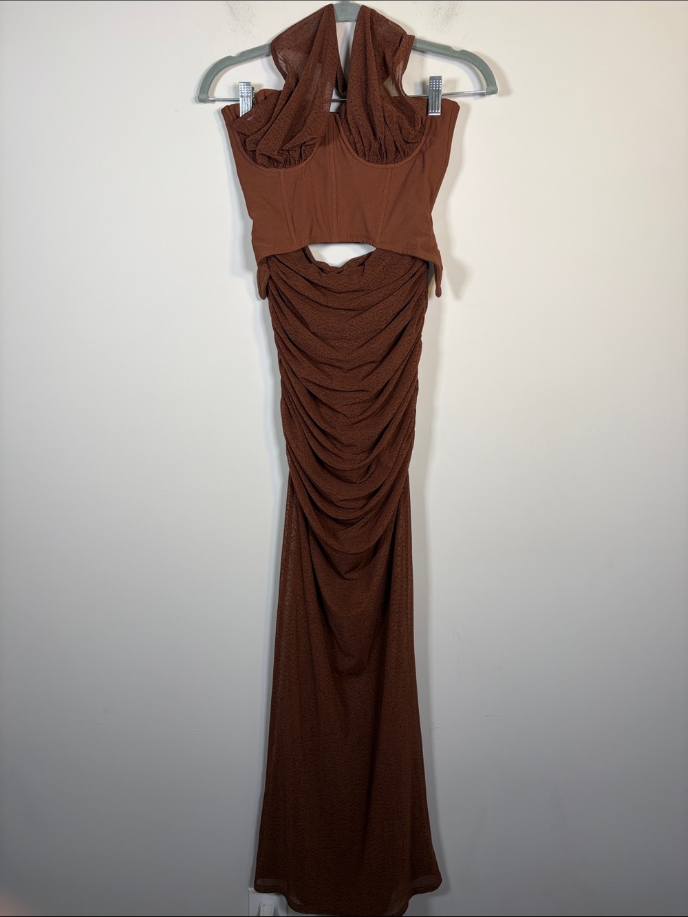 Camila Coelho Carolina Midi Dress in Brown - XS - Picture 3 of 6